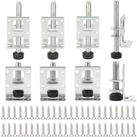 8-teiliges Set verstellbarer Möbelbeine, 55 mm + 102 mm Stahlbeine, Tischbeine, Schrankbeine, höhenverstellbar