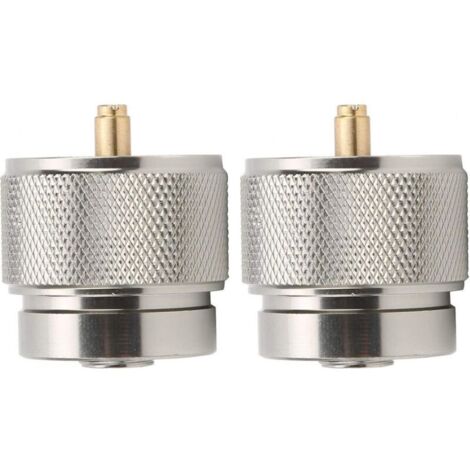Campingkocher-Adapter, 2 Stück, tragbarer Gasadapter-Konverter, Konverter für kleine Gasflaschen (1/4)