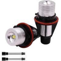 LaBlanc - Set mit 2 5-W-LED-Lampen für Autos, Halogenringe für Scheinwerfer vom Typ „Angel Eye“, weiß