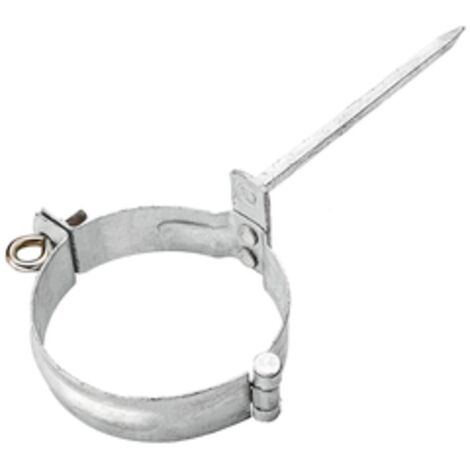 GRÖMO® Verzinkte Fallrohrschelle ø50 mit Schlagstift 140mm, 50242