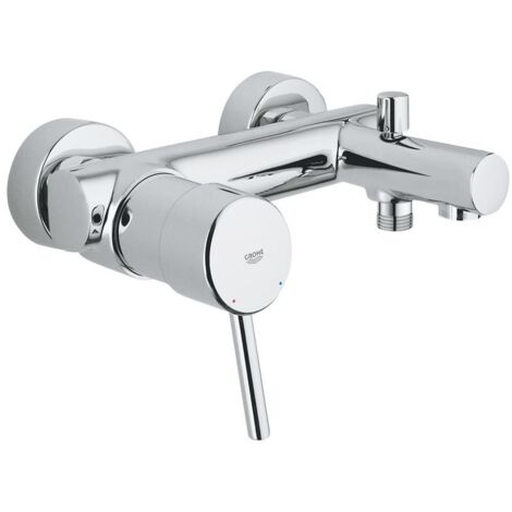 GROHE Einhand-Wannenbatterie Concetto für Wandmontage eigensicher chrom 32211001