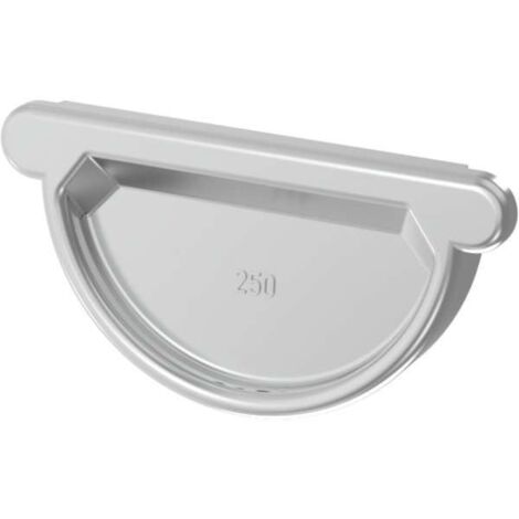 Zambelli Titanzink Steckboden halbrund 250 mit Dichtlippe, 136715