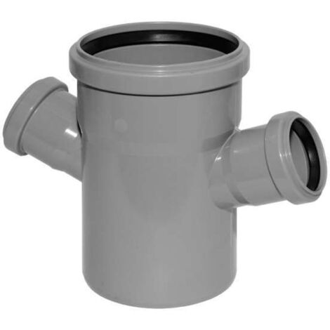 HT Doppelabzweig mit Muffe und Gummidichtungen HT-Rohr DN 110/50/50 67° HTEA