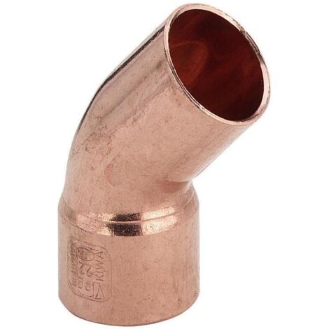 Viega Bogen IA Lötbogen Löt 45 Grad 95040 in 35mm Außenlötende Kupfer 104955 (1/5)