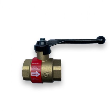 Caleffi Ballstop Kugelhahn mit integriertem Rückschlagventil 2x 1" Innengewinde für Heizung 327600