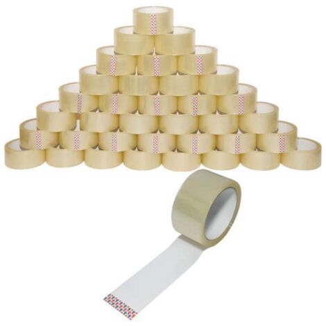 36 Rollen Paketband Packband transparent Standard 50mm x 66m Paketklebeband low noise