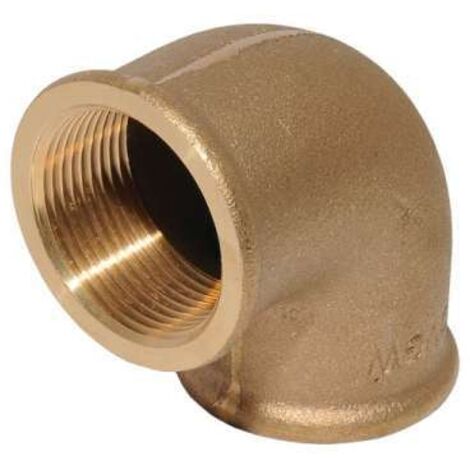 Viega Winkel 90 Grad 3090 in Rp3/8 x Rp3/8 Rotguss, 281717
