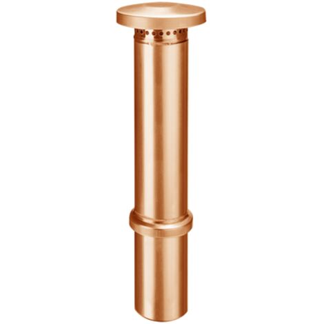GRÖMO® Kupfer Dunstrohr ø120 mit Dunsthut, 61613
