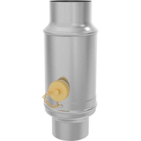 Zambelli Titanzink Wassersammler Ø 76 mm mit Schlauchanschlussset zylindrisch, 137518