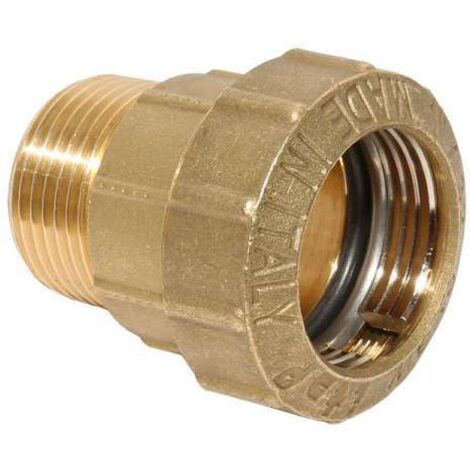 PE-Rohr Gewindeübergang Ø 20 mm x 1/2'' AG Übergang Verschraubung Messing MS 58 DVGW
