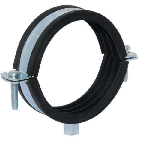 Rohrschelle 40-43mm 5/4'' einteilig Schelle verzinkt mit Schallschutzeinlage m. Automatic M8 3413043