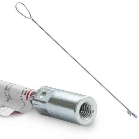 Drahtstiel Stiel für Kesselbürsten flexibel mit Grifföse M10 IG 1000mm lang