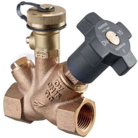 Oventrop Schrägsitzentil Aquastrom Freistromventil DN 20 3/4" Innengewinde mit Entleerung 4201206