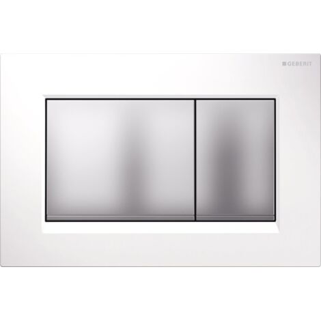 Geberit Betätigungsplatte Sigma30, für 2-Mengen-Sp. weiß / mattchrom / mattchrom 115.883.KL.1
