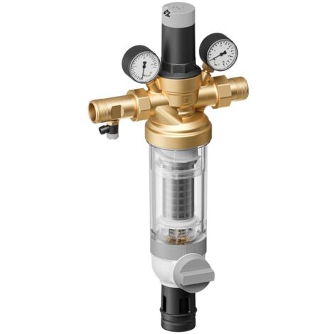 Resideo Hauswasserstation HS10S, 0,1mm, bleifrei, Tülle 1 1/4", ohne Hahn (1/3)