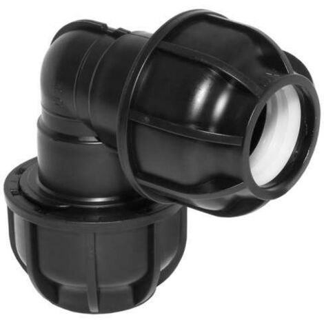 PE-Rohr Winkel 90° Ø 32 mm 1'' Verbinder Verschraubung PP Polypropylen