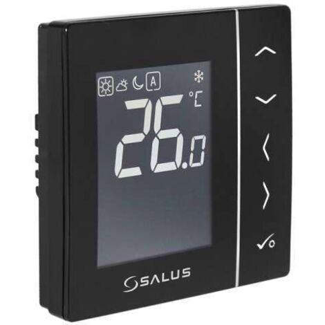 Salus VS35B Digitaler Thermostat 230 Volt Gehäusefarbe schwarz 112646
