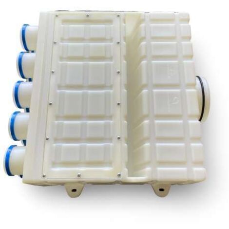 Zewotherm Lüftungsverteiler 10-Fach Verteiler Lüftung LVS 10 x 75 / 160 mit Federsicherung 14040233