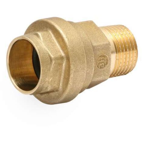 Übergang Übergangsnippel Friatherm Fusiotherm Steckübergang lösbar Messing 16x1/2" AG (DN15)