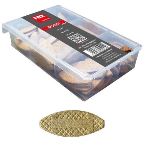 TOX Holz Flachdübel Miniset Biscuit Wood (100 Stk.), 094900200