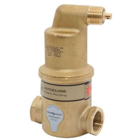 SpiroVent Solar Autoclose Mikroblasenabscheider mit 3/4'' Innengewinde AA075FBA08