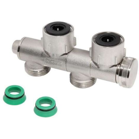 Simplex VARICON U2 Hahnblock Eck/Durchgang verdrehbar entleerbar mit Eurokonus 3/4 AG F10027