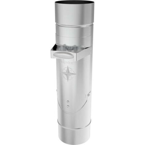 Zambelli Regenwasserklappe ohne Sieb Titanzink 87 mm 137208