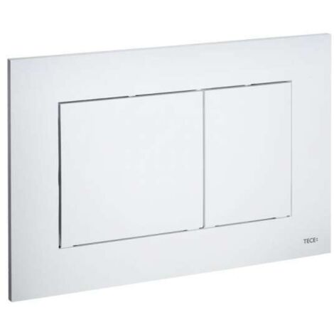TECEnow WC-Betätigungsplatte für Zweimengentechnik weiß antibakteriell 9240405
