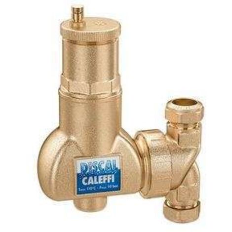 Caleffi DISCAL Mikroblasenabscheider drehbarer Flansch waage- und senkrechter Einbau Ø28 551703