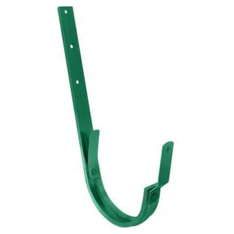 GRÖMO ALUSTAR Rinnenhaken Moosgrün 280 / 28x7, SX (glatt), 83615