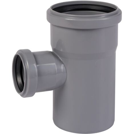 HT Abzweig mit Muffe und Gummidichtungen HT-Rohr DN 110/50 87° HTEA