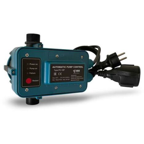 IBO PC-10P Pumpensteuerung mit Trockenlaufschutz für Tauchdruckpumpen Jetpumpen Gartenpumpen 230V 16