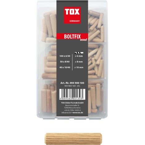 Holzdübel Sortiment 190 tlg. Boltfix wood 100x