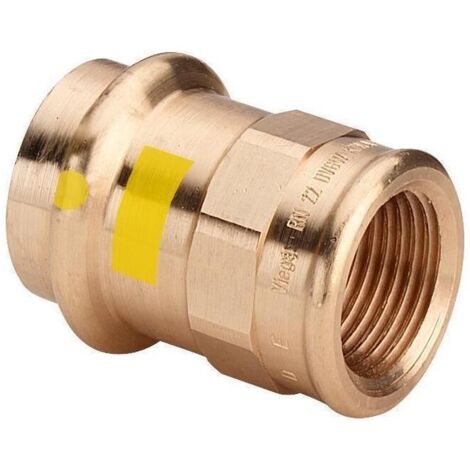 Viega Übergangsstück mit SC Profipress G 2612 für Gas in 15mm x Rp1/2 Rotguss, 346379