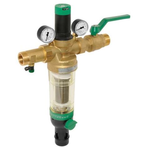 Honeywell Hauswasserstation HS10 S DN 20 Rückspülfilter 3/4'' AA mit Absperrkugelhahn