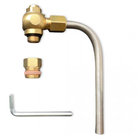 Bender Probenahmeventil Probeentnahmeventil DN 8/10 (3/8" - 1/4") mit Adapter DVGW 1333080