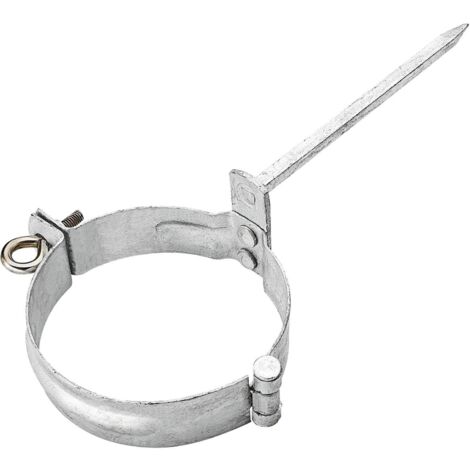 GRÖMO® Verzinkte Fallrohrschelle ø120 mit Schlagstift 140mm, 50248