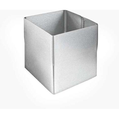 GRÖMO ZINK Steckmuffe TITANZINK quadratisch 80x80, 62747