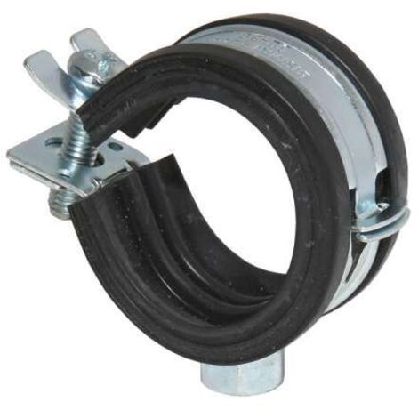 Rohrschelle 20-23mm 1/2'' einteilig Schelle verzinkt mit Schallschutzeinlage m. Automatic M8 3413023