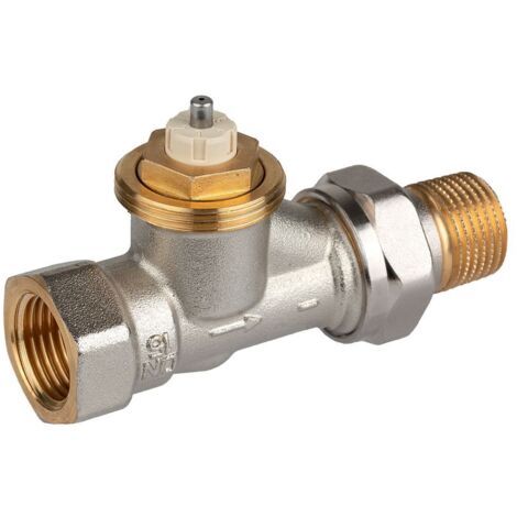 Resideo (Honeywell) Thermostatventil SX MS Messing vernickelt, Durchgang, 1/2" DN15 V2000DSX15