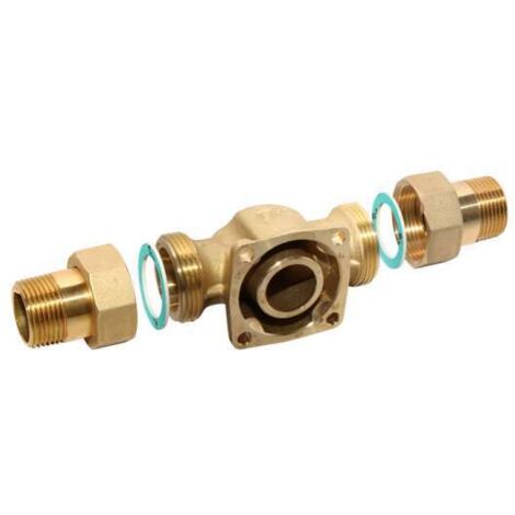 Resideo Honeywell drehbares Anschlussstück DA74C Messing 1 '', A, DA74C-1A