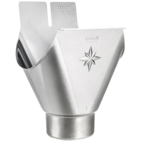 GRÖMO® Alu Einhangstutzen oval 250/76 mit Stern, 84406