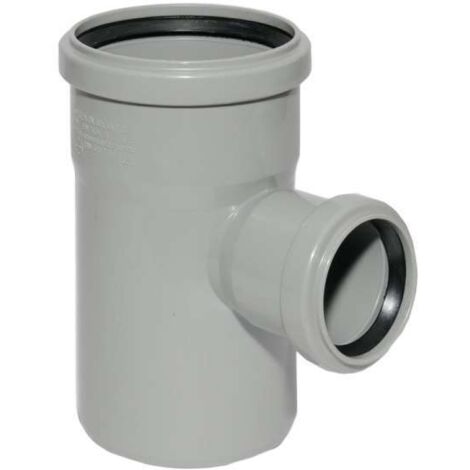 HT Abzweig mit Muffe und Gummidichtungen HT-Rohr DN 90/50 87° HTEA