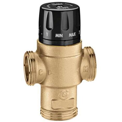 Caleffi Thermomischer 1'' AG DN 20 Brauchwassermischer thermostatisch 30 bis 65 C° 521901