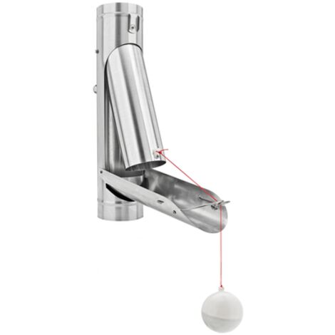 GRÖMO® Zink Regenwasserklappe ø120 mit Kugel automatisch, 62859