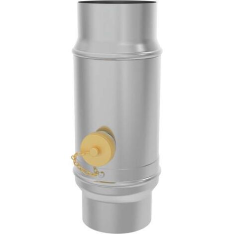 Zambelli Titanzink Wassersammler Ø 87 mm mit Schlauchanschlussset zylindrisch, 137508