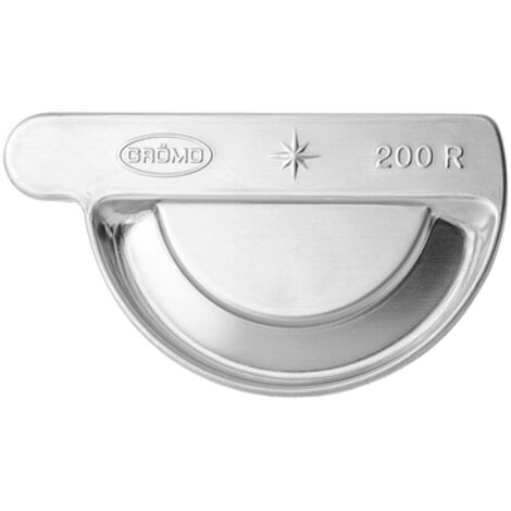 GRÖMO® Zink Steckrinnenboden halbrund rechts 200, 62660