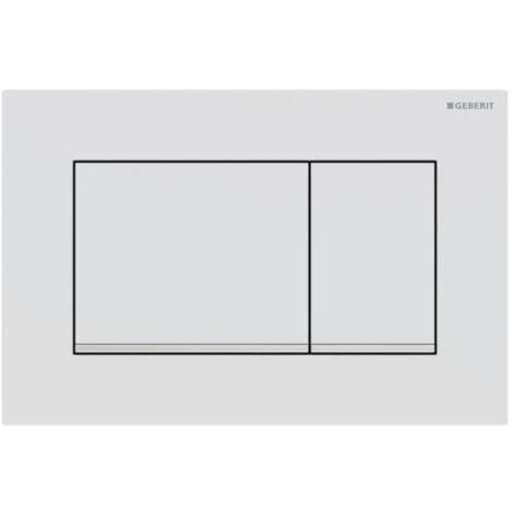 Geberit Sigma20 (ex Sigma30) Betätigungsplatte für 2-Mengen-Spülung, Square weiß matt 115.883.JT.1