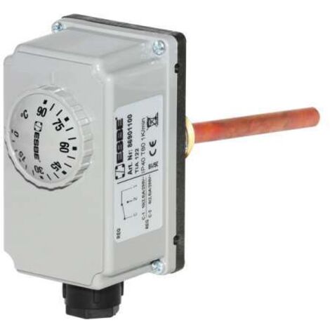 ESBE Tauchthermostat TT-A100 Regelbereich 0 bis 90 °C mit Tauchhülse 1/2" 100mm 86901100
