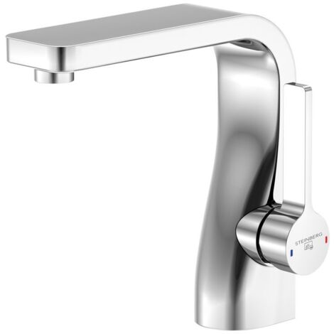 Steinberg Serie 230 Waschtisch-Einhebelmischerbatterie mit Ablaufgarnitur 2301000 chrom (1/5)